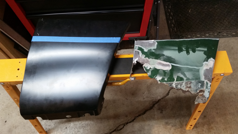 There was a lot of filler on the bottom of that panel, fortunately it tapers off fairly quickly.